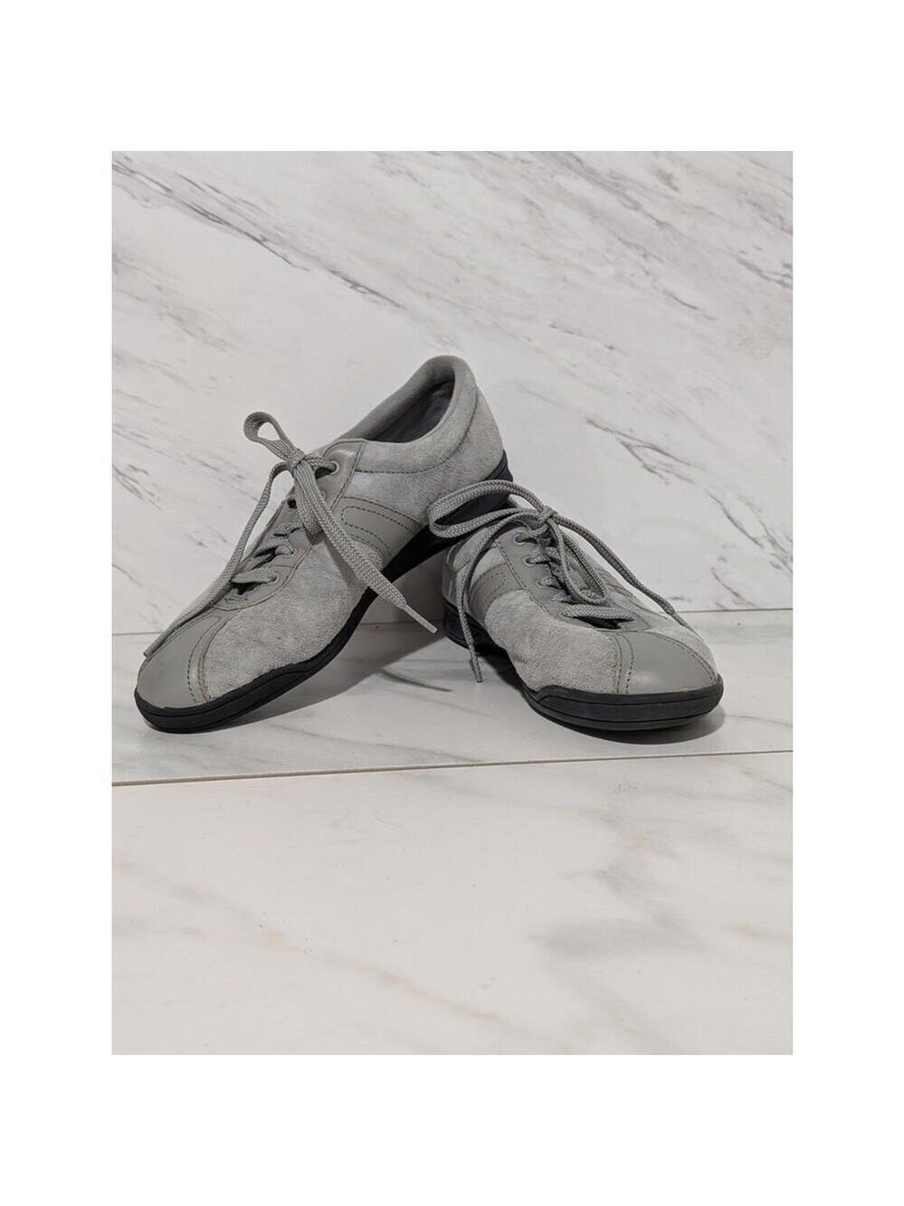 Easy Spirit Anti-Gravity Women's Gray Suede Sneakers Sz 9.5